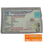 Pukhraj Synthetic Yellow Sapphire 5.94 Carat | Natural Yellow Sapphire for Wisdom & Success