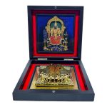 Kanchi Kamatchi Gold-Plated Padhm Box 4 x 4 inch | Authentic Spiritual Product for Divine Connection
