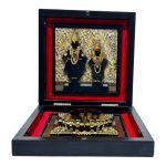 Pandurangan Rukmayee Gold-Plated Padam Box 4 x 4 inch | Authentic Spiritual Product for Divine Connection