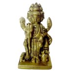 Brass Small idol of god Dattatray collectible &ndash; Handcrafted for Pooja Room & Spiritual D&eacute;cor