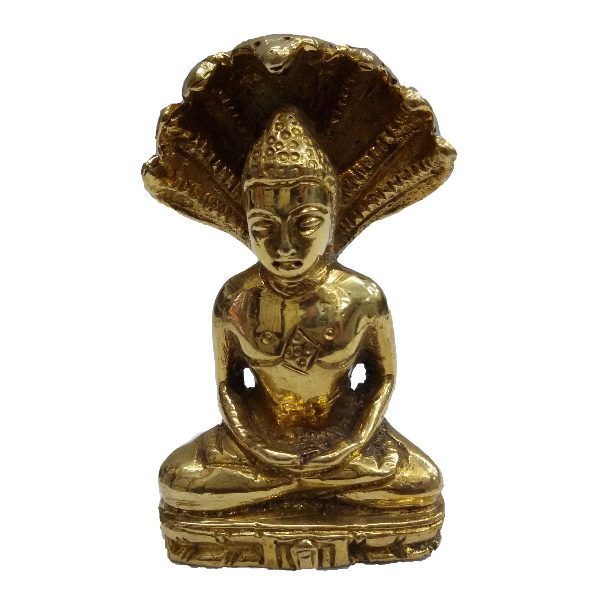 xr:d:DAFM8s7p5iI:38,j:36019677882,t:22092211 Beautiful Parshwanath Brass | Authentic Ganesha Idol for Wisdom & Success - Image 1