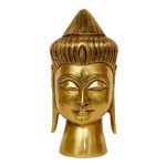 Buddha Face Brass &ndash; Premium Brass Deity Idol for Home & Temple