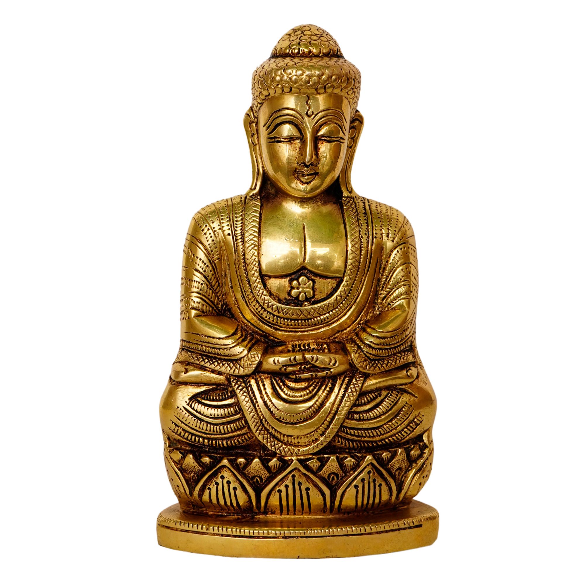 xr:d:DAFQ4S7y13U:31,j:39865050048,t:22110311 Buddha Idol Brass – Handcrafted for Pooja Room & Spiritual Décor - Image 1