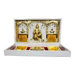 Jai Shri Hanuman Gold Plated Padam Box Corporate Gift size 8 x 4 inch | Premium Corporate Gift for Divine Blessings
