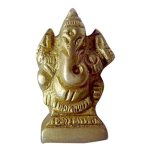 Car Dashboard Ganesha Brass Collectible &ndash; Premium Brass Deity Idol for Home & Temple