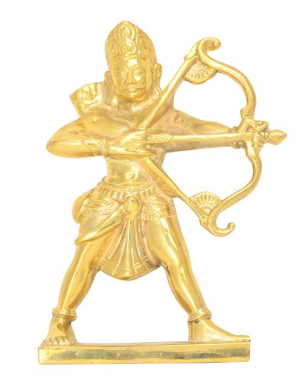 Brass Ghantakarn Mahaveer Brass For Collectible Handicraft 8.9″ Inch | Authentic Hindu Deity for Divine Blessings & Protection
