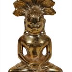 Brass Parshvnath Jain God Brass For Collectible Handicraft 3.5″ Inch | Jain Tirthankar for Peace & Non-Violence Spiritual Path