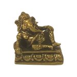 Brass Ganesha Statue for D&eacute;cor Home and Car Dashboard 1&Prime; Inch | Traditional Brass Ganesha for Home Temple Worship
