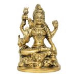 Brass Shiv Idol Brass For Collectible Handicraft 4.8&Prime; Inch &ndash; Handcrafted for Pooja Room & Spiritual D&eacute;cor