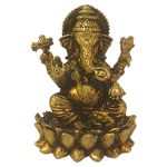 Brass Ganesha Super Fine Finishing Idol 1.5 Inch with Light Weighted Detailed Carving work | Premium Ganesha for Divine Blessings & Prosperity