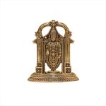 Brass Tirupati Balaji (Venkateshvara) God Brass For Collectible Handicraft 3&Prime; Inch Height &ndash; Premium Brass Deity Idol for Home & Temple