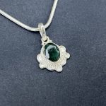 Emerald Silver Pendant | Approx 3.5 Carat | Certified 925 sterling silver jewellery | Natural Emerald for Wisdom & Healing
