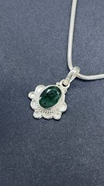 Emerald Silver Pendant | Approx 3.5 Carat | Certified 925 sterling silver jewellery | Natural Emerald for Wisdom & Healing - Image 6