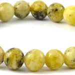 Lemon Quartz & Serpentine Bracelet for Emotional Healing & Inner Harmony, 8mm