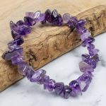 Raw Amethyst Bracelet for Stress Relief & Mind Calming