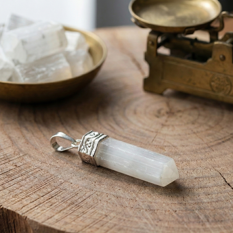 Selenite Pendant