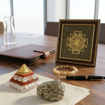 Ultimate Business Growth Combo: Citrine 10mm Bracelet + Pyrite Shree Yantra Frame + Raw Pyrite Stone + 3-Inch Laxmi Pyramid | Accelerate Wealth & Prosperity | - Image 3