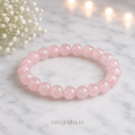 Rose Quartz Bracelet for Unconditional Love & Heart Opening, 8mm