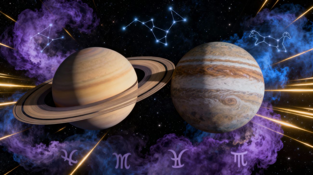 Saturn Jupiter Transit March 2025 - Historic Planetary Alignment