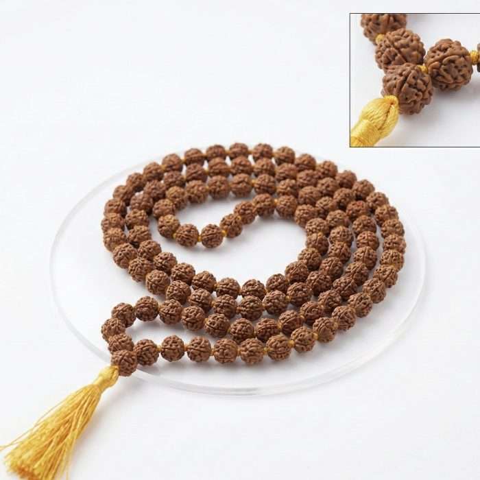 5 Mukhi Rudraksha Mala &ndash; 108 Small Beads for Daily Sadhana (Certified) - Image 2
