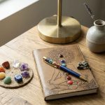 Divine 7 Chakra Manifestation Combo: Crystal-Embedded Book + Chakra Pen (Bestseller - Manifest Your Wishes & Dreams)