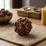 Authentic 4 Mukhi Rudraksha + Lab Certificate: For Knowledge, Wisdom & Communication (Goddess Saraswati Bead)