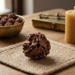 3 Mukhi Rudraksha + Lab Certificate – Agni Energy Healing Bead (Certified)