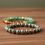 Raw Pyrite Bracelet + Dhanyog Bracelet Combo for Money & Prosperity - Image 2