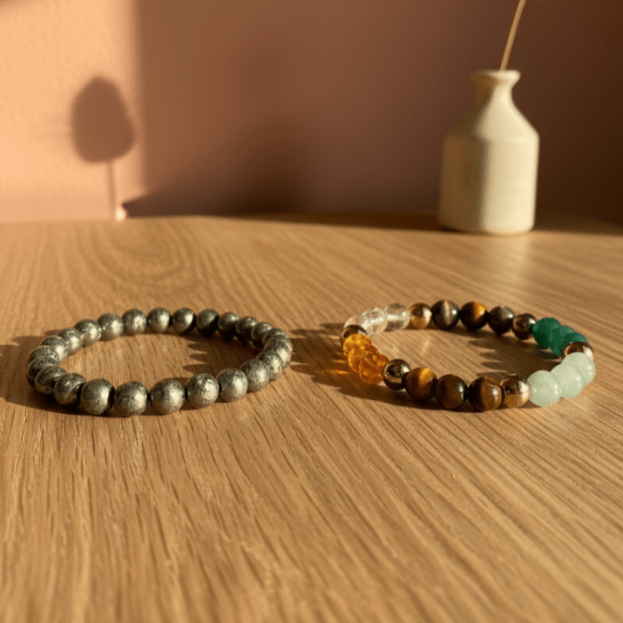 Ultimate Wealth Combo | Raw Pyrite Bracelet + Dhanyog Bracelet Combo for Money & Prosperity - Image 3