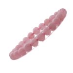 Rose Quartz Bracelet for Unconditional Love & Heart Opening, 8mm