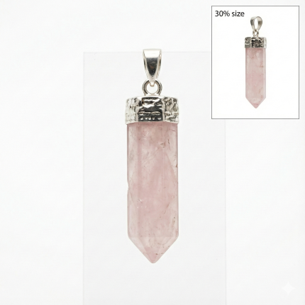 rose quartz pendant