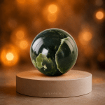 Green Jade Crystal Ball | 100 Grams Sphere for Good Luck, Abundance & Prosperity | Certified Natural Gemstone