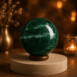 Green Jade Crystal Ball | Approx 1 Kg Grand Sphere | Premium Display & Healing Centrepiece for Prosperity & Good Luck | Navgraha.In