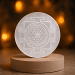Selenite Charging & Cleansing Plate | Natural Crystal Slab for Recharging Crystals, Jewellery & Energy Healing | Navgraha.In