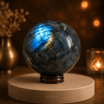 Labradorite Crystal Ball | Approx 1 Kg Grand Sphere | Premium Display & Healing Centrepiece for Intuition & Protection | Navgraha.In