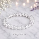 Clear Crystal Quartz Bracelet | Natural Sphatik Gemstone Beads | Master Healer & Universal Amplification Bracelet | Navgraha.In