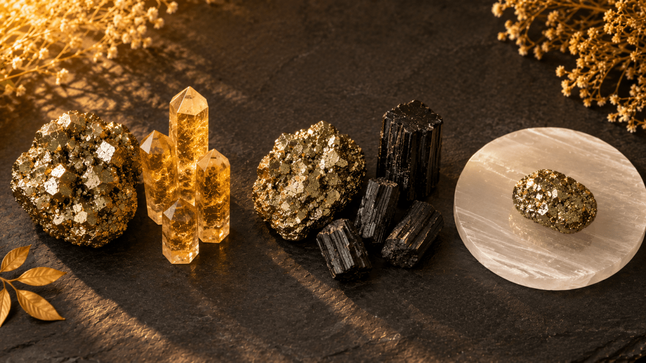 The three most effective pyrite crystal combinations for wealth protection and continuous energy
