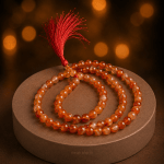 Carnelian Maala | 108 Beads | 6mm | Japa Mala for Vitality, Creativity & Courageous Action | Navgraha.In