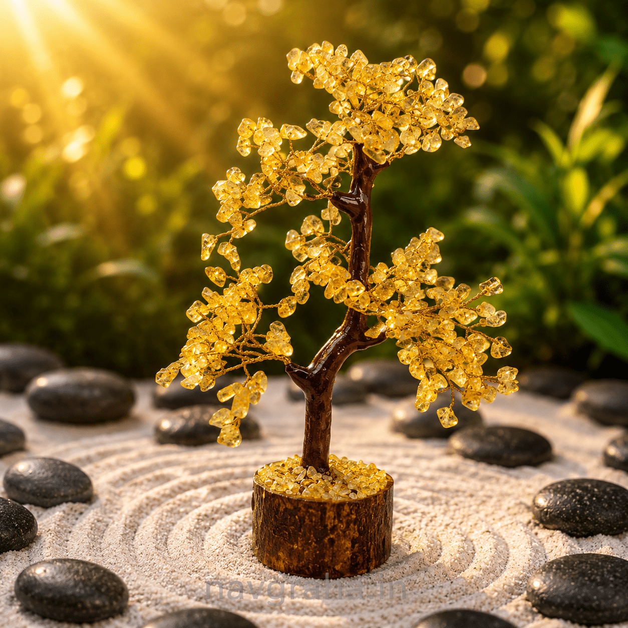 f8d6f126-9019-45e8-b8e0-f6e99eef799c Citrine Crystal Tree | 300 Beads | Natural Citrine Gemstone Tree for Abundance, Vastu & Feng Shui | Navgraha.In - Image 1