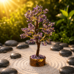 Amethyst Crystal Tree | 300 Beads | Natural Amethyst Gemstone Tree for Peace, Vastu & Feng Shui | Navgraha.In