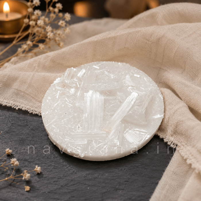 Green Aventurine Bracelet for Opportunity & Creative Flow, 8mm & FREE Raw Selenite Charging Plate - Image 2