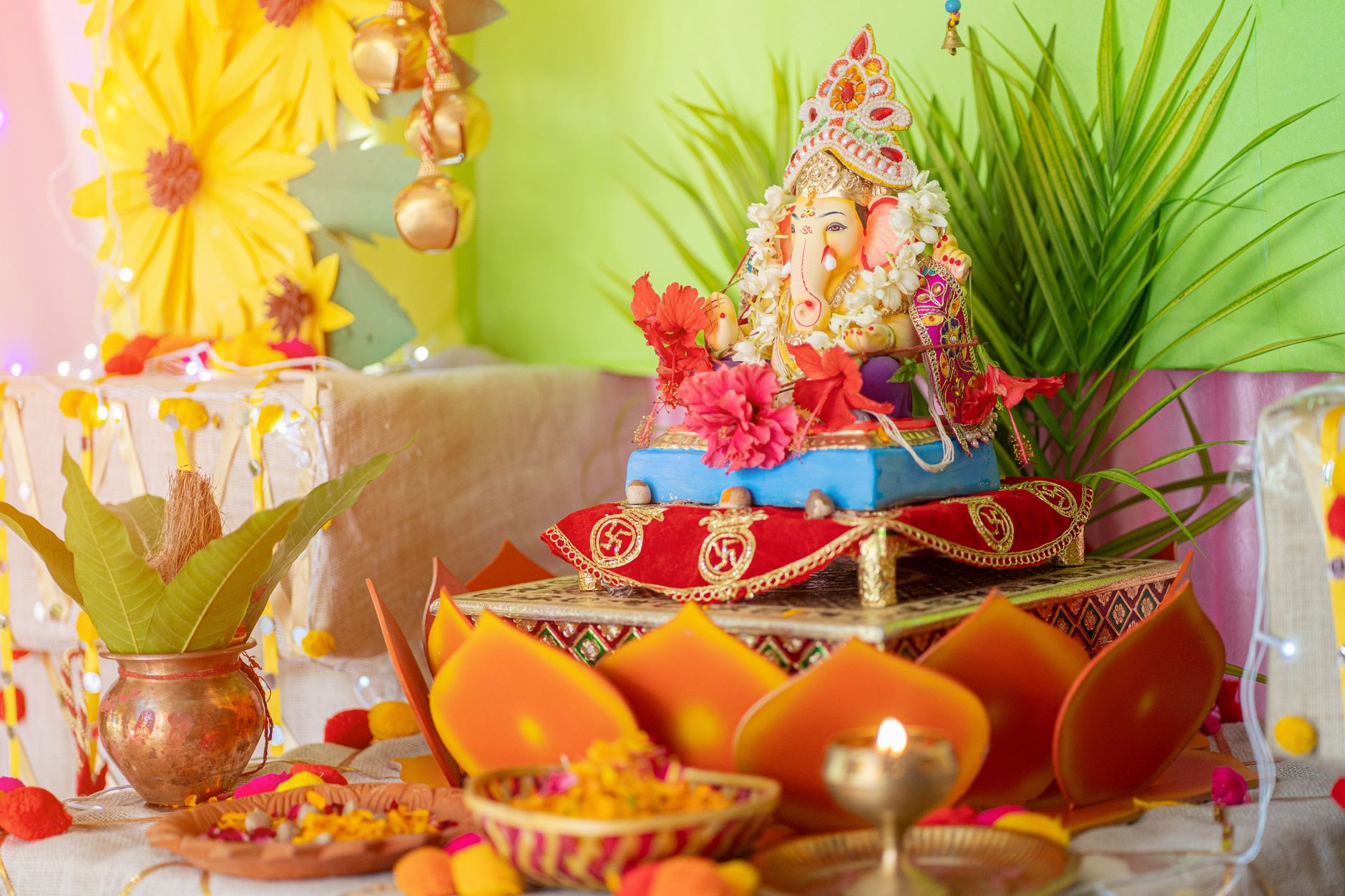 altar of the hindu god ganesha