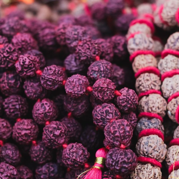 handmade beads on a bazaar