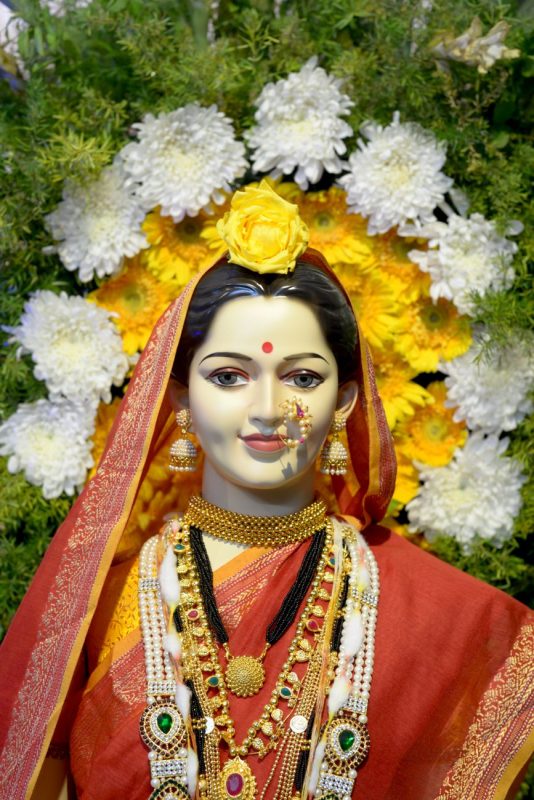 gauri decoration for ganesh festival in pune