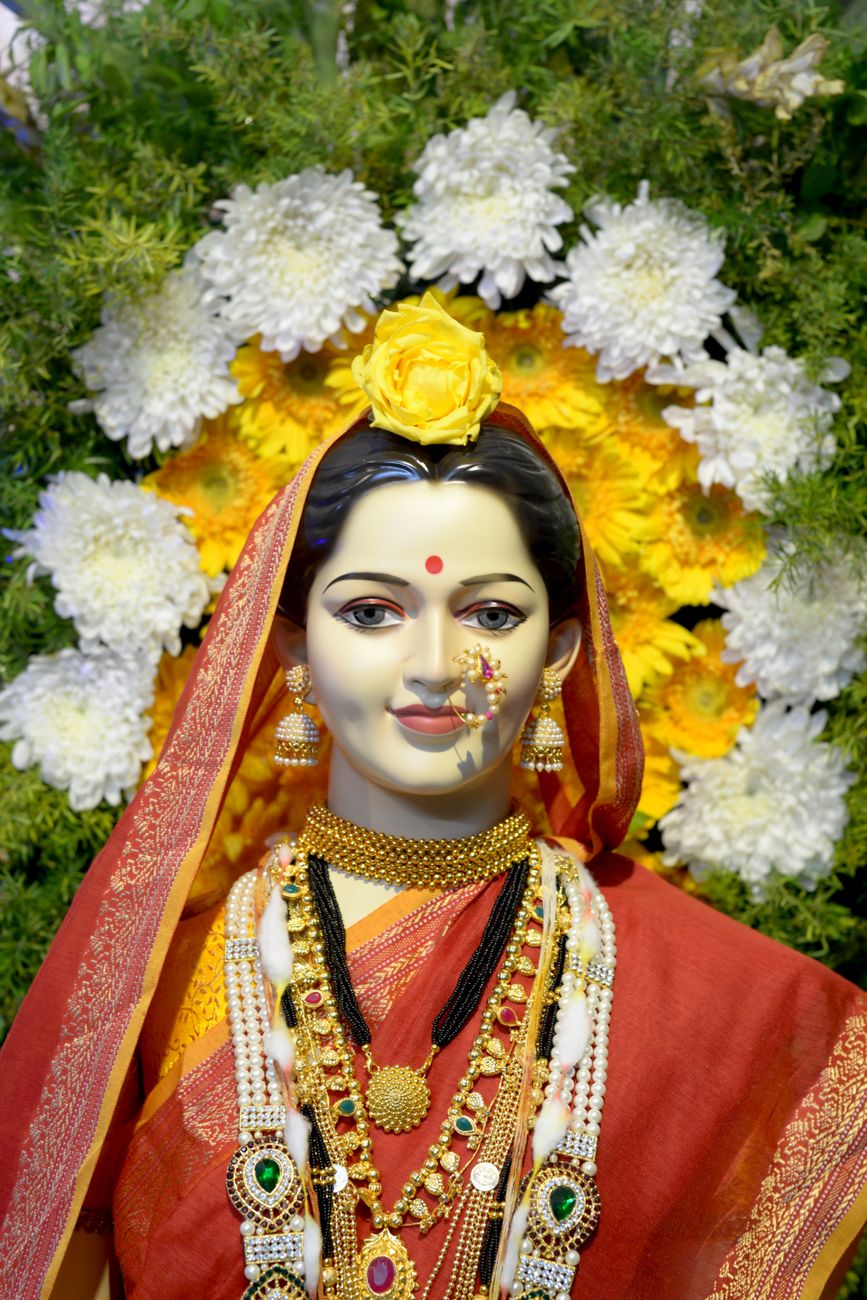 gauri decoration for ganesh festival in pune