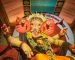 vibrant ganpati idol during ganesh chaturthi festival