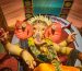 vibrant ganpati idol during ganesh chaturthi festival
