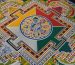 vibrant tibetan sand mandala with intricate patterns